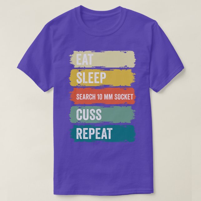 Camiseta Automático Mecânico de 10 mm (Frente do Design)