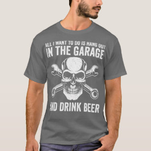 Camiseta Automático Mecânico Funny Garage Fixar Automóveis 