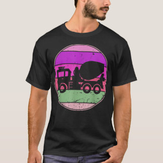 Camiseta Automobi de Caminhão de Retrocimento do carro vint