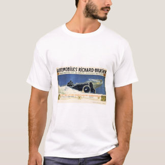 Camiseta AUTOMOBILES RICHARD BRASIER Antigo Anúncio Automát