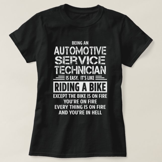 Camiseta Automotive Service Technician (Frente do Design)