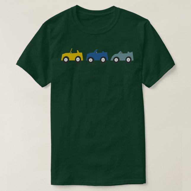 Camiseta Automóveis de corridas (Frente do Design)