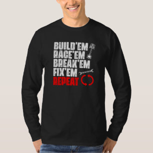 Camiseta Automóveis De Corridas De Automóveis Para Automóve