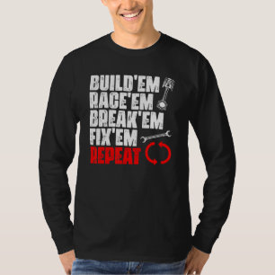 Camiseta Automóveis De Corridas De Automóveis Para Automóve