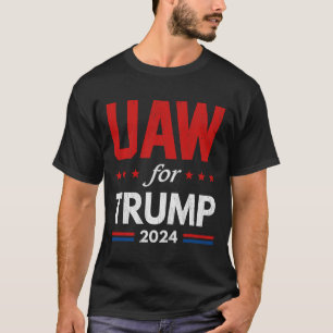 Camiseta Automóveis Para Trump 2024 American Flag Trump El