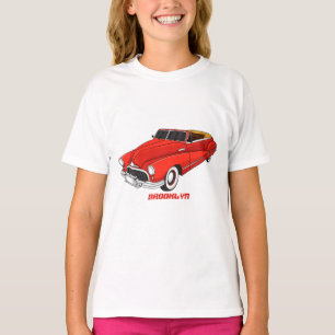 Camiseta Automóvel clássico vermelho 1948
