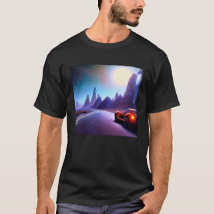 Camiseta Automóvel sintético ultrun retrowave futuresynics