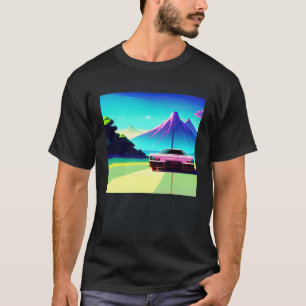 Camiseta Automóvel sintético ultrun retrowave futuresynics
