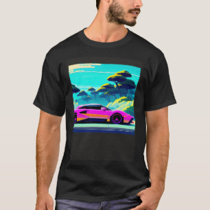 Camiseta Automóvel sintético ultrun retrowave futuresynics 
