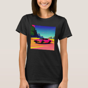 Camiseta Automóvel sintético ultrun retrowave futuresynics
