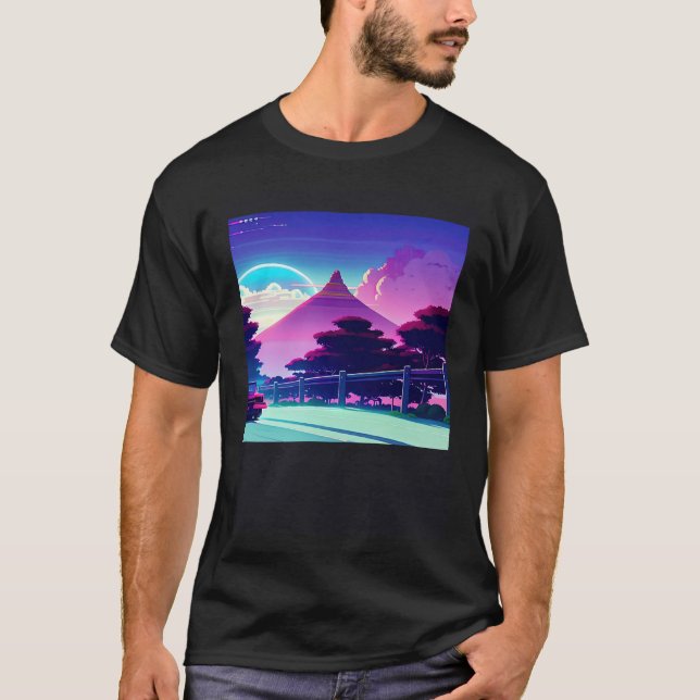 Camiseta Automóvel sintético ultrun retrowave futuresynics  (Frente)