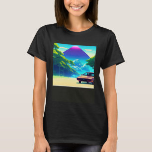 Camiseta Automóvel sintético ultrun retrowave futuresynics