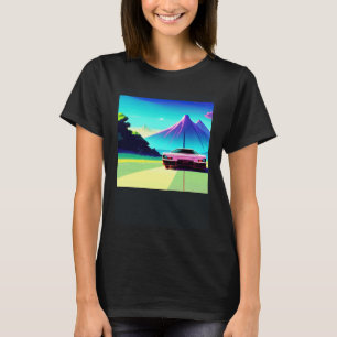 Camiseta Automóvel sintético ultrun retrowave futuresynics