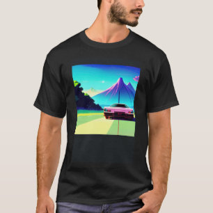 Camiseta Automóvel sintético ultrun retrowave futuresynics