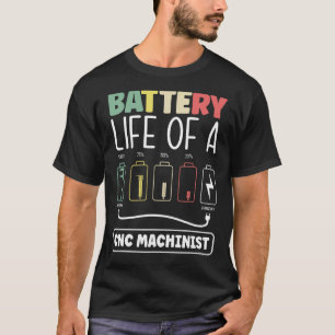 Camiseta Autonomia Da Bateria De Máquina De Metalworker De
