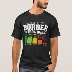 Camiseta Autonomia Da Bateria De Um Agente De Patrulha De F