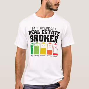 Camiseta Autonomia Da Bateria De Um Agente Imobiliário
