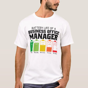 Camiseta Autonomia Da Bateria De Um Business Office Manager