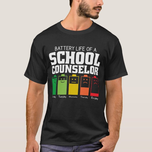 Camiseta Autonomia Da Bateria De Um Conselheiro Escolar (Frente)