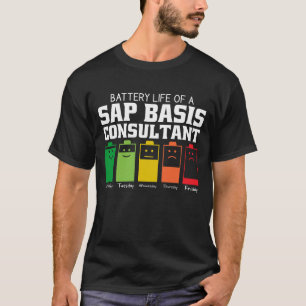 Camiseta Autonomia Da Bateria De Um Consultor De Base Sap
