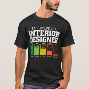 Camiseta Autonomia Da Bateria De Um Designer Interior