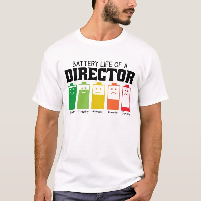 Camiseta Autonomia Da Bateria De Um Diretor (Frente)