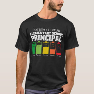 Camiseta Autonomia Da Bateria De Um Diretor Da Escola Eleme