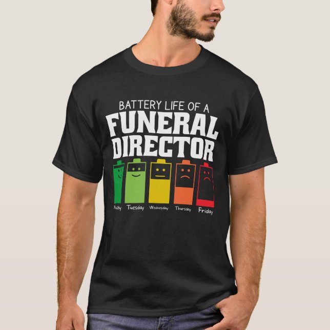 Camiseta Autonomia Da Bateria De Um Diretor Funeral (Frente)