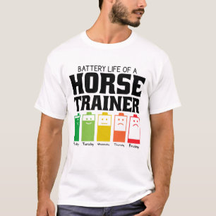 Camiseta Autonomia Da Bateria De Um Formador De Cavalo