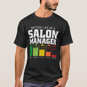 Camiseta Autonomia Da Bateria De Um Gerente De Salão