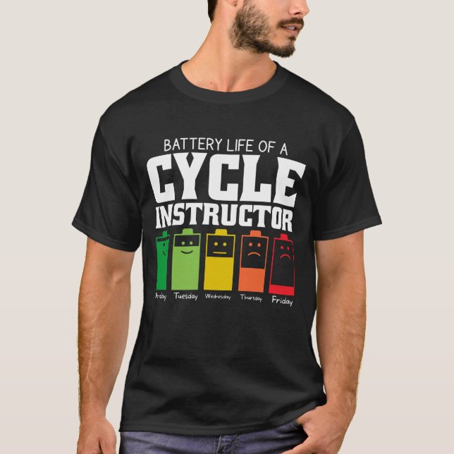 Camiseta Autonomia Da Bateria De Um Instrutor De Ciclo (Frente)