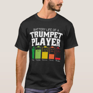 Camiseta Autonomia Da Bateria De Um Jogador De Trompete