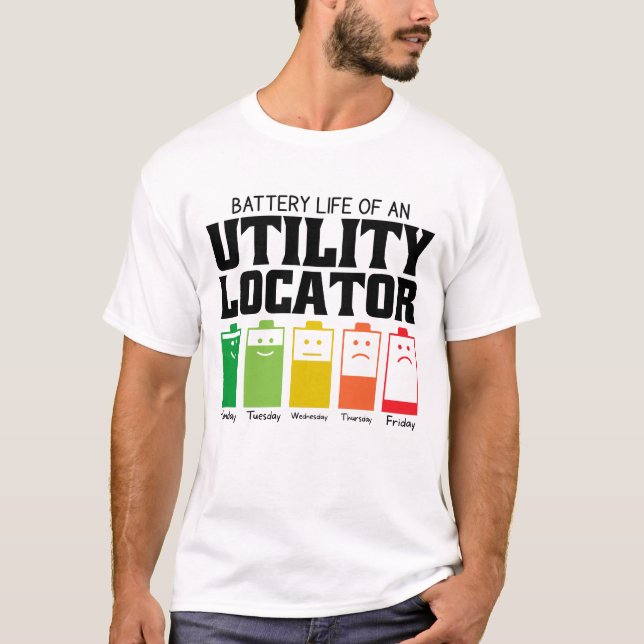 Camiseta Autonomia Da Bateria De Um Localizador Do Utilitár (Frente)