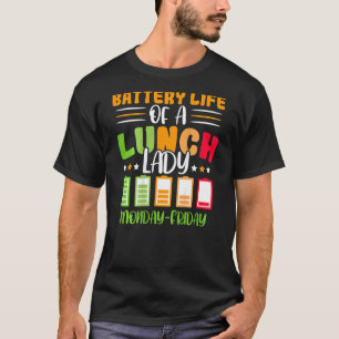 Camiseta Autonomia Da Bateria De Um Lunc Trabalhador De Caf