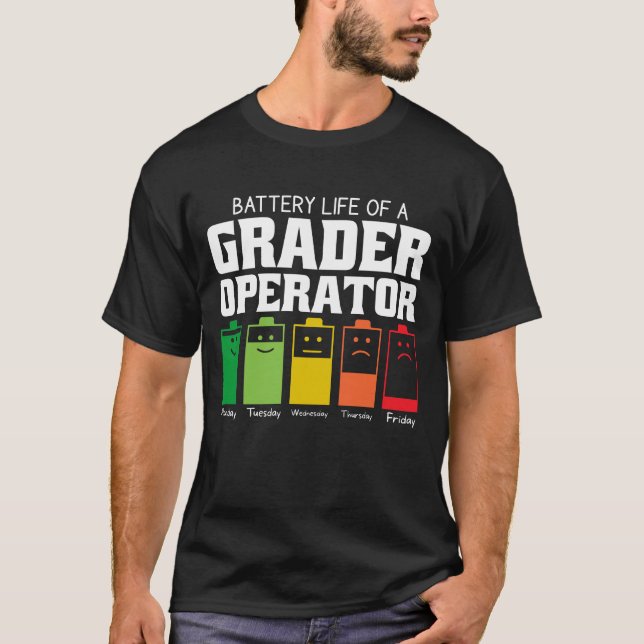 Camiseta Autonomia Da Bateria De Um Operador De Classificaç (Frente)
