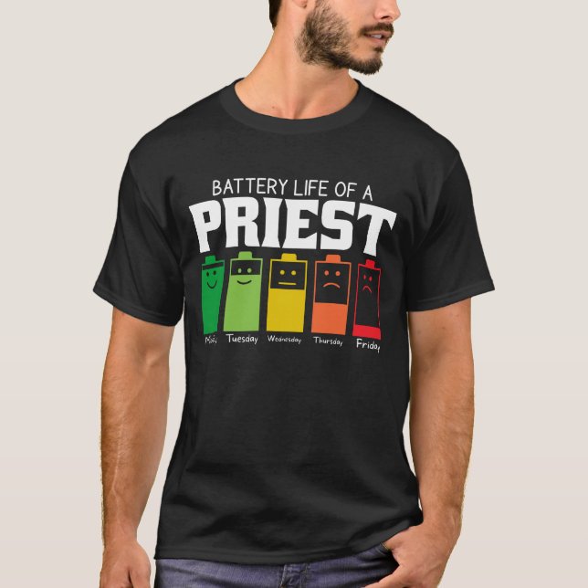 Camiseta Autonomia Da Bateria De Um Padre (Frente)