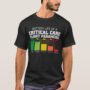 Camiseta Autonomia Da Bateria De Um paramédico De Voo De Cu