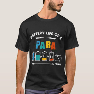 Camiseta Autonomia Da Bateria De Um Paraprofissional, Engra