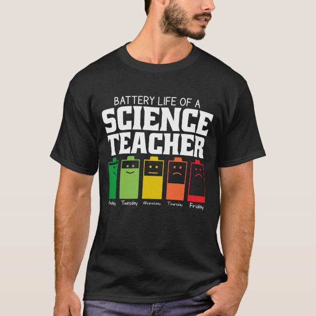 Camiseta Autonomia Da Bateria De Um Professor De Ciência (Frente)