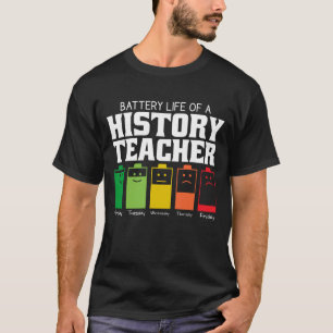Camiseta Autonomia Da Bateria De Um Professor De História