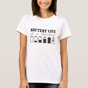 Camiseta Autonomia da bateria de um professor Engraçado min