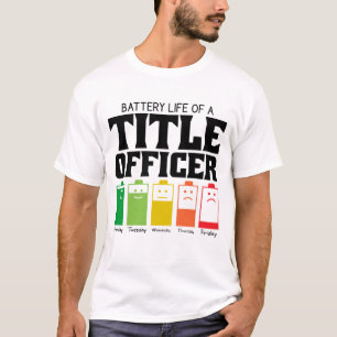 Camiseta Autonomia Da Bateria De Um Responsável Pelo Título