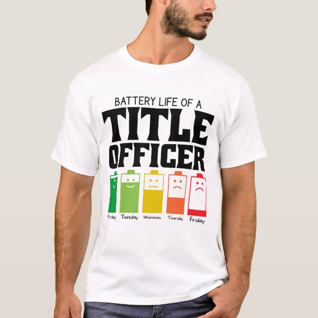 Camiseta Autonomia Da Bateria De Um Responsável Pelo Título (Frente)