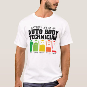 Camiseta Autonomia Da Bateria De Um Técnico De Autocorpo