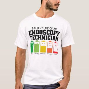 Camiseta Autonomia Da Bateria De Um Técnico De Endoscopia