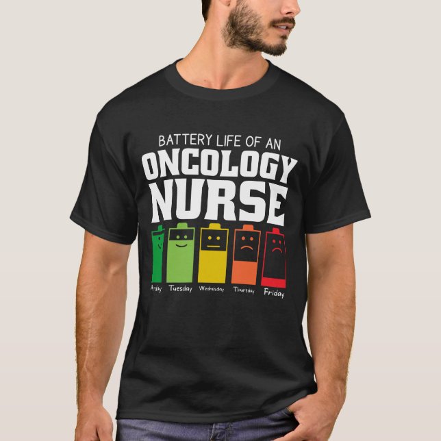 Camiseta Autonomia Da Bateria De Uma Enfermeira De Oncologi (Frente)