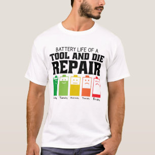 Camiseta Autonomia Da Bateria De Uma Ferramenta E Reparo De