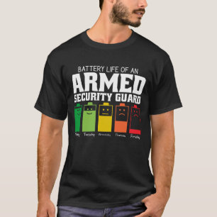 Camiseta Autonomia Da Bateria De Uma Guarda De Segurança Ar