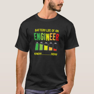 Camiseta Autonomia Da Bateria De Uma Semana De Engenharia D