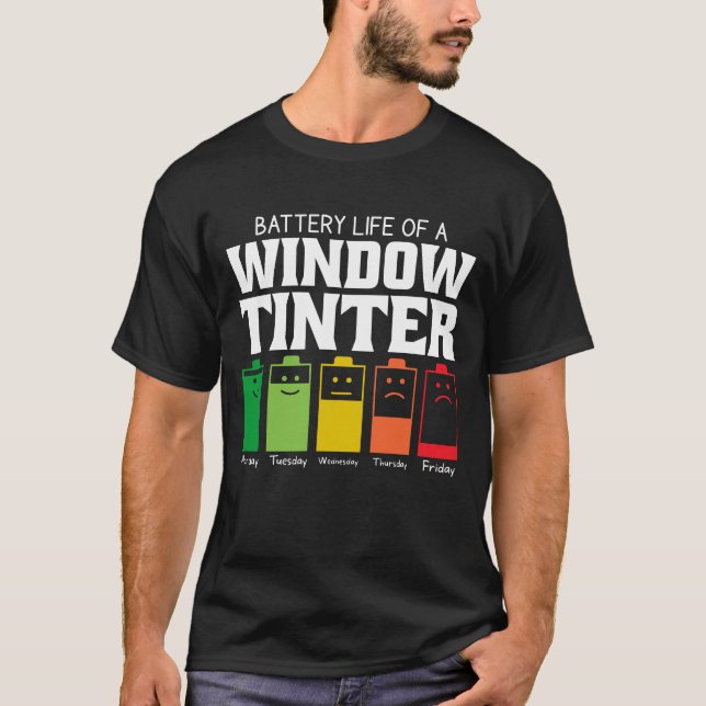 Camiseta Autonomia Da Bateria De Uma Tinter Da Janela (Frente)